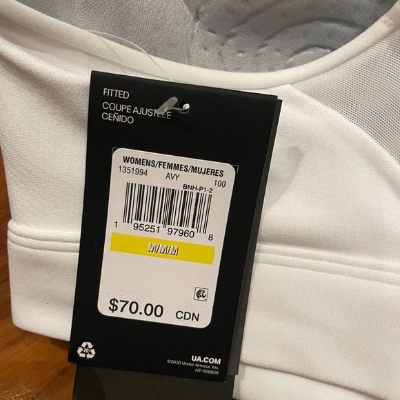 Women's Under Armour Infinity Mid Covered Sports Bra - Picture 3 of 3